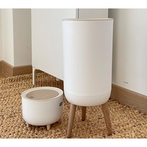 경이로운 화이트 우드 원터치 휴지통 감성 인테리어 신혼집 독립 1인가구 원룸 투룸 아파트 신혼집 아이들방 예쁜 다용도 관리쉬운 7L휴지통 쓰레기통
