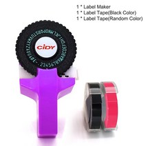 라벨기 휴대용 블루투스 CIDY 미니 휴대용 프린터 DIY Handhold 타자기 라벨 메이커 MOTEX E101 레터링, 08 보라색_01 기타