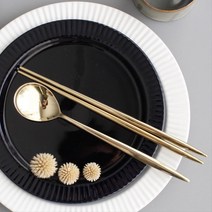 국산 올골드 고급 숟가락 젓가락 아들 가정 키친 인테리어 선물 성인, 1개, 수저세트