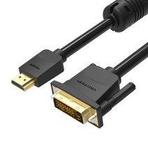 dvi케이블 모니터 연결 dvi 케이블 vention hdmi to 1m 2m 3m 5m -d 24 + 1 핀 지원 1080p lcd dvd hdtv xbox 프로젝터 ps3, 검은색