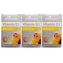 Good Health Vitamin D3 뉴질랜드 굿헬스 원데이 비타민 D3 1 000IU 120정 3팩