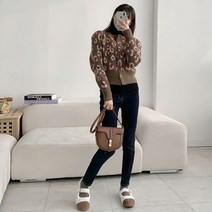 러블리감성 / 새해 호피 라운드 가디건