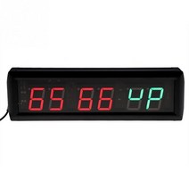 복싱타임벨 복싱타이머 주싯수 크로스핏 220V 1.8 ''프로그래밍 가능한 시계 LED 간격 타이머 큰, 01 green