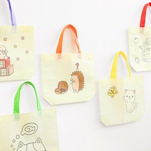 율아트 부직포 에코백 만들기 6종 민화 그리기 미술 놀이 재료 색칠하기 DIY, 6. 생각하는 고양이 가방