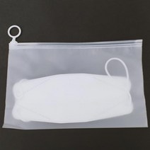 욜케이유 PVC 지퍼백 여행 선물 비닐 포장 화장품 갈고리 파우치 24x15cm