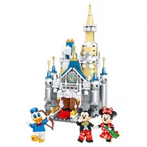 디즈니 미키마우스와 도널드 덕 궁전 성 레고 (레고호환)