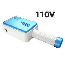 빨래건조기 110v 220v 휴대용 전기 의류 건조기 진드기 제거 다기능 따뜻한 바람 히터 따뜻한 담요 건조 신발 애완 동물 헤어 드라이어, 에게, 110v 블루