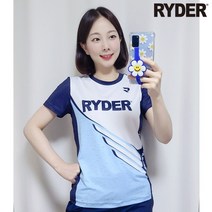 라이더 티셔츠 배드민턴 상의 반팔티 네이비 2022R-5 남성 여성 남녀공용 커플 배드민턴복