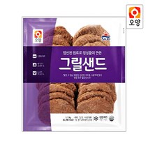 오양 국산육 햄버거패티 그릴샌드 1100g, 옵션1. 사조오양 그릴샌드 1.1kg, 1.1g, 1개