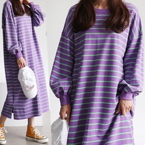 하늘바라기 여성용 롤리 쭈리 롱 원피스