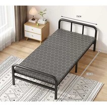 사무실침대 스팀 좁은방침대 간이 폴딩 베드 간병인, 표준 120 cm