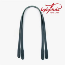내추럴 민무늬 통가죽 숄더용 가죽핸들 2종 (58cm), 통가죽핸들-피코크블루