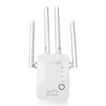 와이파이공유기 LTE라우터 2.4G 무선 와이파이 리피터 300Mbps 와이파이 앰프 신호 장거리 익스텐더 (외부, 03 White 4 Antenna_01 EU Plug