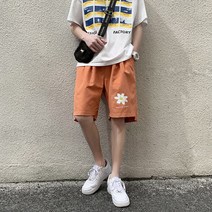 여름스포츠반바지 23 스타일리쉬 와이드 루즈핏 플라워 프린팅 타입 츄리닝반바지 5부바지 K853P25 4995064626