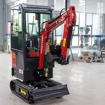 미니굴삭기 소형 포크레인 굴착기 미국 1 톤 미니 굴삭기 HT10 폐쇄 캐빈 유로 V 방출 엔진 배거 판, 01 red