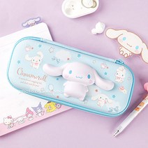 산리오 캐릭터즈 말랑말랑 입체 스퀴시 필통, 시나모롤(연파랑), 1개