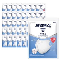 크리넥스 데일리방역마스크 KF94 (라이트핏) 대형1매입 x40개, 40개, 1개입