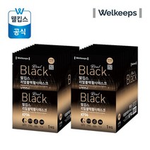 [웰킵스] 리얼블랙 황사방역마스크 KF94 25개입 X 2박스 2종, 중형