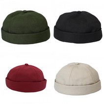 GVP 면 코튼 와치캡 레옹모자 남자숏비니 캡없는모자 레옹모자