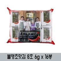 문경미소 불땡초맛김 8호 6g x 16봉 도시락김 저염김 조미김 맛김