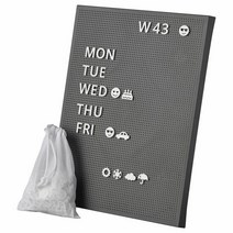 이케아 스벤소스 페그보드+글자 다크그레이