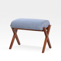 가구산책 원목 패브릭 방석 스툴 H6573, 그린