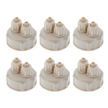 Co2 발생기 병 뚜껑 DIY 수족관 시스템 이산화물 반응기 게이지 탱크용 6 개