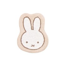 센코 미피 시미피 매트 러그 약 50×38cm 베이지 캐릭터 캐릭터 애니멀 miffy 65132