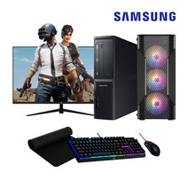삼성전자 7세대 사무용 게이밍 조립 컴퓨터 DB-400S7B 데스크탑 본체 PC 모니터 윈도우10 본체만 모니터포함, 03. 27인치 세트, 04. 실속형 II 에디션