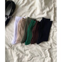 심리스 골지 여성데일리 장목 화이트 그린 브라운 블랙 양말 무봉제삭스 일주일특가