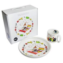 아라비아 (Arabia) 어린이 식기 세트 치비의 미이 머그 플레이트 무민 64-1180-100341-3, 1개