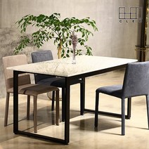 끌레오 바론 6인용 이태리 천연 대리석 블랙 식탁 테이블 1500 CL195, 03_6인용 / 스타투아리오