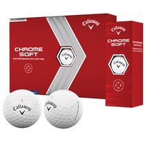 캘러웨이 크롬소프트 3PC 골프공 2022년 화이트