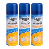 쉬크 쉐이브가드 워시앤쉐이브 쉐이빙폼 220ml 쉐이빙 폼, 3개
