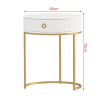 침실 가구에 대 한 북유럽 단단한 나무 드레싱 테이블 크리 에이 티브 가정용 작은 아파트 LED 화장 거울, 03 White A-60cm