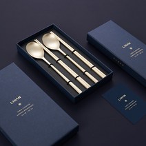 리한 유기수저 놋 선물 방짜유기 수저세트 1벌 2벌 선물 세트 지오 노아 레아, 레아 2벌세트