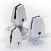 키밍 탁상 가림막 파티션 브라켓 지지대 칸막이 고정, 유광 화이트