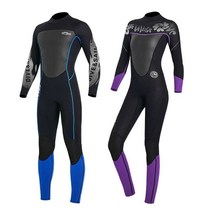 스쿠버다이빙옷 보온 의류 서핑슈트 스노쿨링 스쿠버, (남) 검정색 M