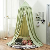 돔쉘터 돔텐트 침대 캐노피 텐트 모기장 원형 돔 걸이식 실내 야외 성 놀이 방, 09 Light Green_01 65x250cm