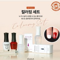 파일4종+ 다이아미 국가고시 제1과제 컬러링 세트 시험용 폴리쉬 2종+ 탑코트 + 베이스코트, 컬러링4종세트+4종엘렌파일/랜덤