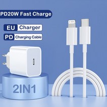 아이폰용 오리지널 20W 충전기 고속 12 프로 맥스 미니 X 에어 USB 타입 C 휴대폰 핸드폰 휴대폰 라이트닝, 01 EU 20W 충전r_02 2M