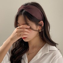 실키 무지 꼬임 반다나 헤어밴드 6color