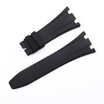 AAA 등급 검정 불소 고무 FKM 시계 밴드 Audemars 벨트 피게 로얄 오크 26170/25940 팔찌 AP 스트랩용 28mm