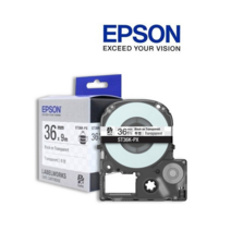 엡손 라벨테이프 라벨카트리지, 1개, 36mm(투명바탕/검정) ST36K-PX
