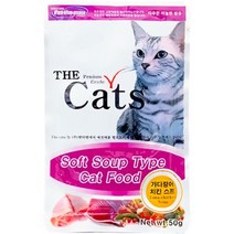 고양이 간식 캣 수프 파우치 50g 가다랑어 치킨 퍼플, 1개
