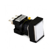 1A1B 푸쉬온 자동 복귀 리턴 전원 스위치 매입형 직사각형 12V DC ON-(ON) 16mm KBL16RM-2C1, 레드 [KBL16RM-2CR1]