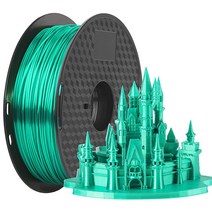 실크 구리 3D 프린터 필라멘트 1.75mm PLA 1KG 1kg(2.2파운드) 1스풀 MCHYI, Silk Green