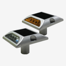 사각 쏠라 LED도로표지병 (황색/백색/청색)양면 / 표지병 지속등 점멸등, 백색