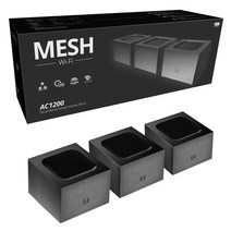 1200Mbps 2.4G 5.0GHz 와이파이 무선 라우터 전체 홈 메쉬 시스템 설정 앱 원격 관리, 03 3 pcs_02 US power