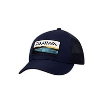 다이와 캡 모자 로고 와펜 트래커 캡 DC4122 일본 낚시 모자, 네이비, Free Size